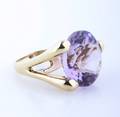A 14 Karat Yellow Gold Amethyst Ring Sonia B
