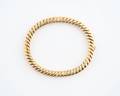 A 14 Karat Yellow Gold Hinged Bangle Bracelet
