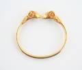 An 18 Karat Yellow Gold Bracelet in a Double Rams Head Design