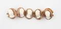 A 14 Karat Yellow Gold Shell Cameo Bracelet