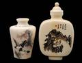 514 TWO IVORY SNUFF BOTTLES