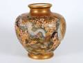 510 IMPRESSIVE SATSUMA POTTERY VASE
