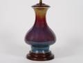 185 FLAMBE GLAZED PORCELAIN VASE
