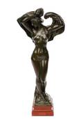 Jef Lambeaux Signed Bronze Nude Le Nuit