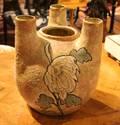 An Amphora Austria ThreeSpout Ceramic Vase