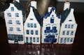 A Collection of 33 Blue and White House Form Bottles KLM