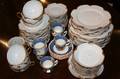 A Haviland and Co Limoges Silver Anniversary Part Porcelain Service