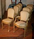 An Assembled Set of Eight Fauteuils