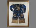 273 SILK AND GOLD THREAD EMBROIDERED SILK ROBE