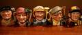 Five Royal Doulton Character Mugs