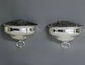 269 PAIR OF SILVER PLATED WALL PLANTERS