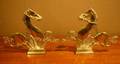 A Pair of Brass Gondola Horses