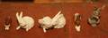 Five Porcelain Figures of Rabbits