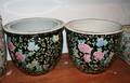 A Pair of Famille Rose Chinese Porcelain Jardinieres