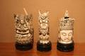 A Group of Three Chinese Carved Ivory Figures