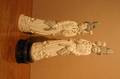 A Pair of Chinese Carved Ivory Figures of Meiren
