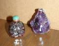Two Chinese Amethyst Snuff Bottles