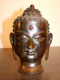 An Indian Style Copper Head of Buddha
