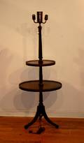 A Georgian Style Two Tiered Mahogany Lamp Table