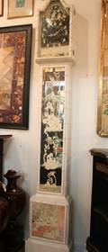 A Contemporary Chinoiserie Decorated Tall Case Clock
