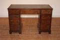An Edwardian Mahogany Double Pedestal Desk