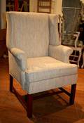 A Georgian Style Upholstered Wingback Chair