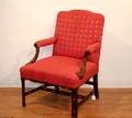 A Georgian Style Upholstered Armchair
