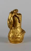 An Art Nouveau Gilt Bronze Figural Vase Korschann
