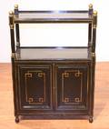 A Painted and Parcel Gilt Regency Style Chiffonier