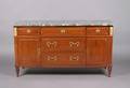 A Louis XVI Style Brass Mounted Mahogany Sideboard
