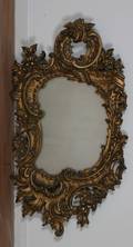 A Giltwood Rococo Style Mirror
