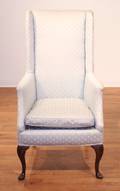 A Queen Anne Style Wingback Armchair