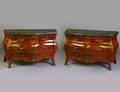 268 PAIR OF LOUIS XV STYLE FRUITWOOD COMMODES