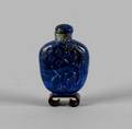 A Chinese Carved Lapis Lazuli Snuff Bottle
