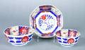 A Group of Three Japanese Octagonal Imari Porcelain Bowls