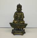 A Japanese Cast Bronze Figure of a Seated Buddha