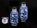 245 BLUE AND WHITE PORCELAIN SNUFF BOTTLE