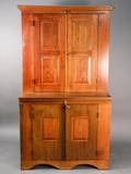 American Stained Pine Cupboard 19th C