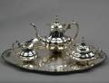 347 THREE PIECE STERLING SILVER TEA SERVICE