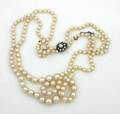 A Double Strand Graduated Cultured Pearl Necklace