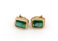 A Pair of 14 Karat Yellow Gold and Green Tourmaline Earrings Eve Alfille