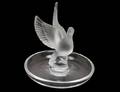 350 LALIQUE MOLDED AND FROSTED CRYSTAL THALIE PIN TR
