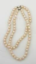 A Double Strand Baroque Cultured Pearl Necklace