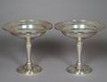 345 PAIR OF STERLING SILVER COMPOTES