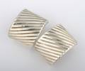 A Pair of Ladys Sterling Silver Cuff Bracelets