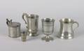 A Group of English Pewter Table Articles
