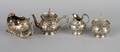 A Continental Silver Three Piece Tea Service