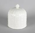 A White Glazed Ceramic Stilton Cheese Dome