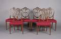 A Set of Six Mahogany Hepplewhite Sidechairs