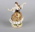 A Ludwigsburg Porcelain Figure of a Woman